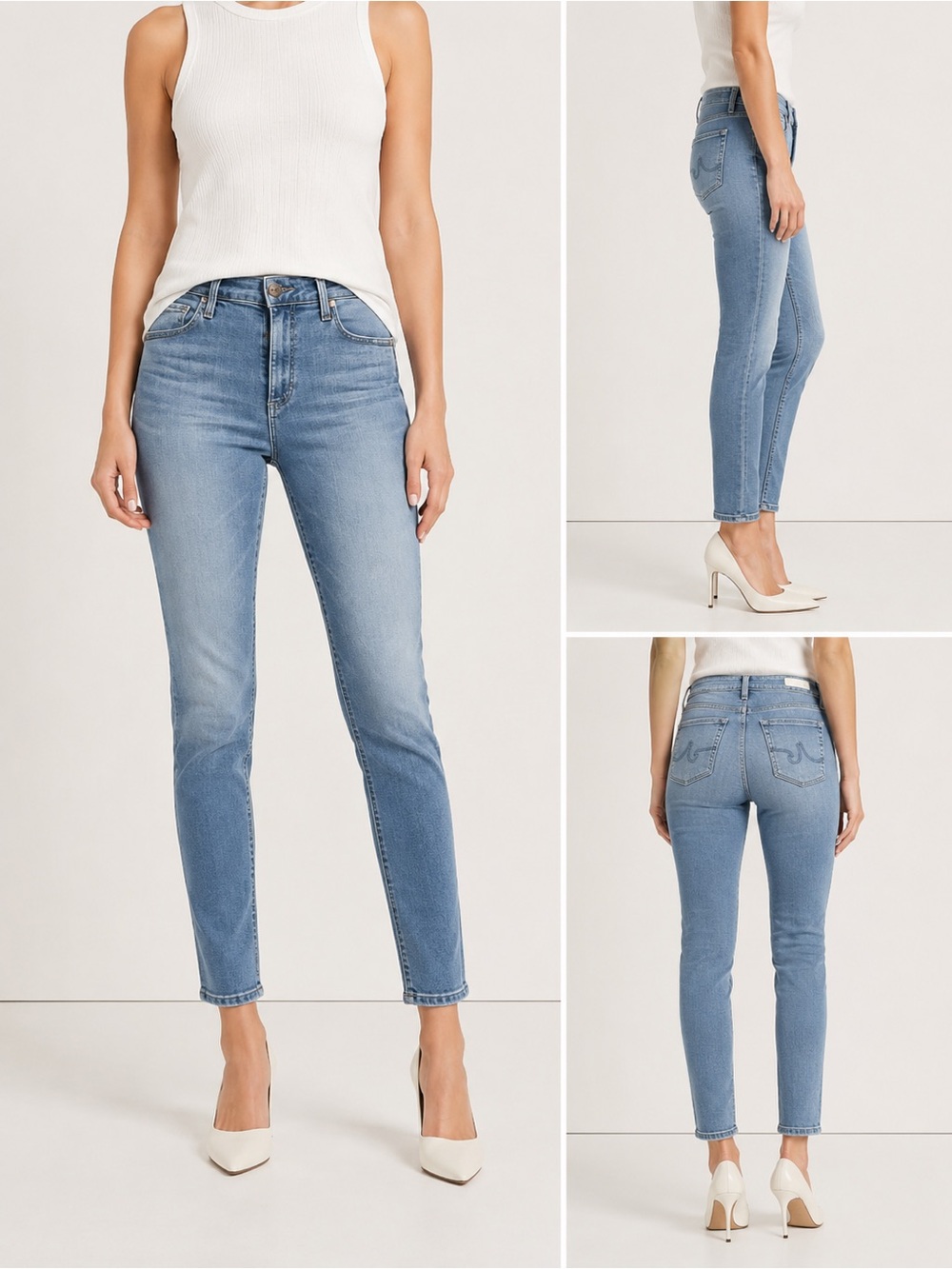 AG Farrah High-Rise Skinny Ankle Jeans Size 27